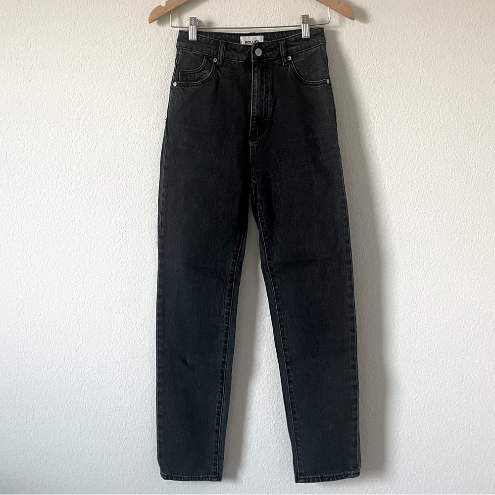 Rolla's Dusters High Rise Jeans in Black - Picture 5 of 8